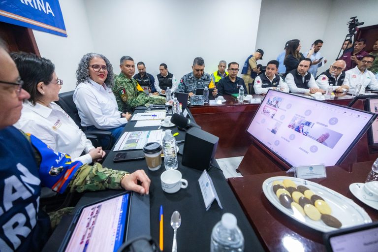 Encabeza Gobernadora Graciela Domínguez y titular de PC, Laura Velázquez reunión de seguimiento a “Simón”